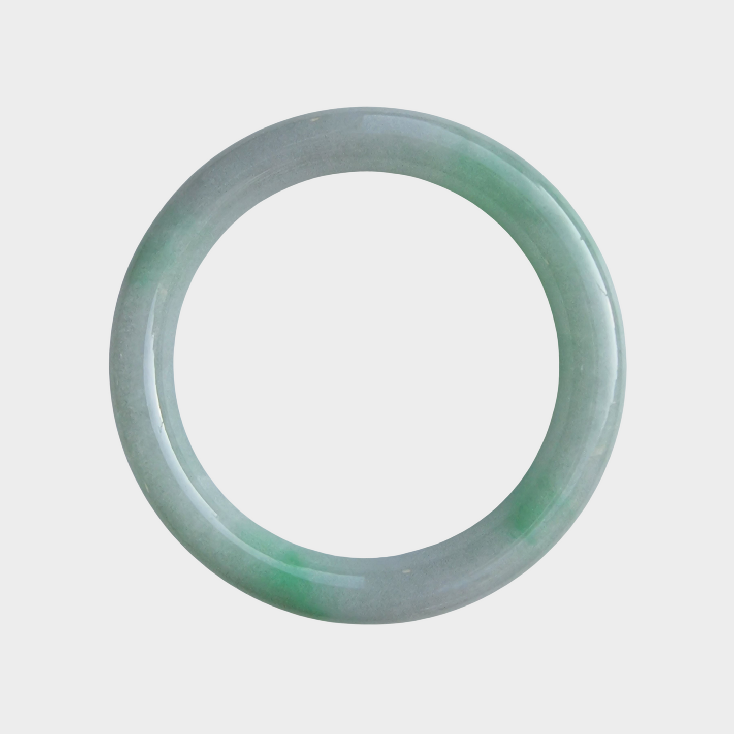 Apple Green Jadeite Jade Bangle - 57mm Round