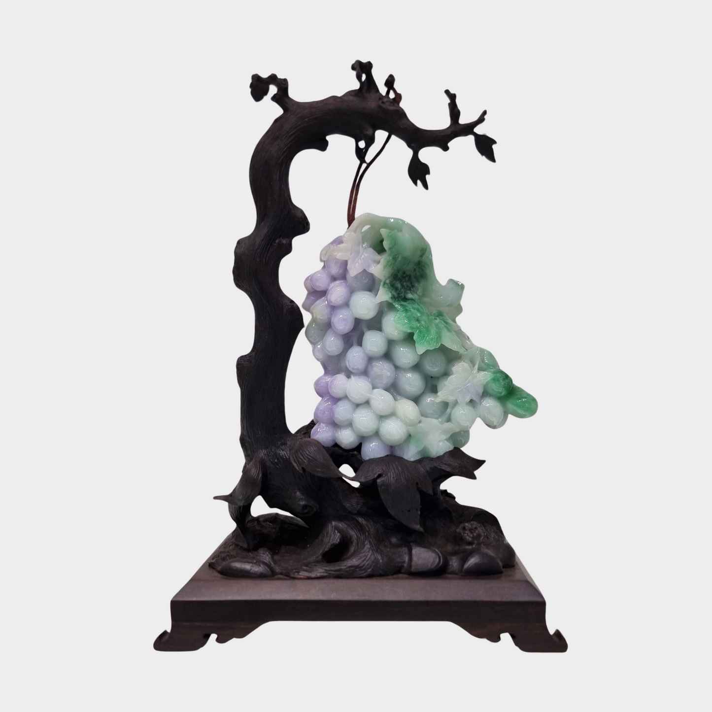 "A Bunch of Grapes" Jadeite Jade Display