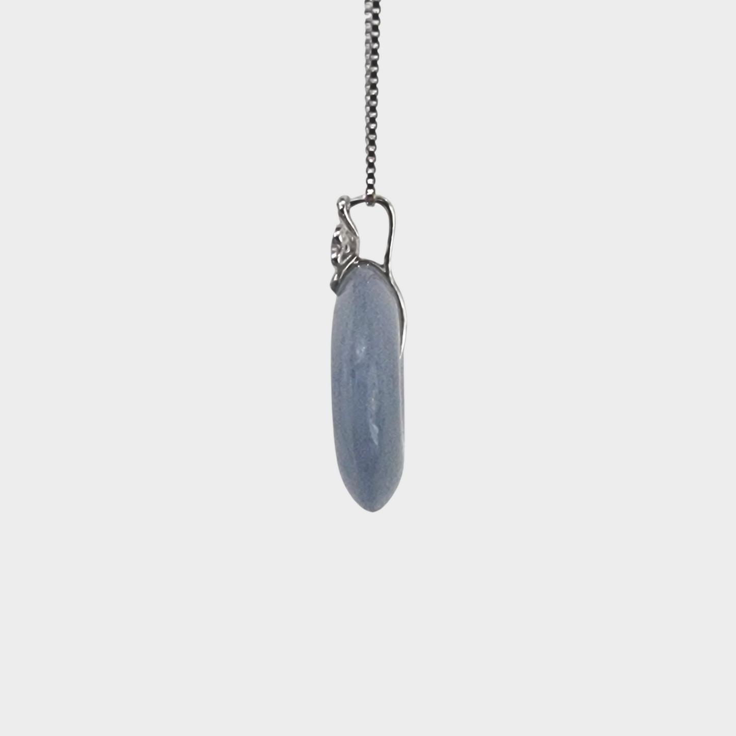 Lavender "Lucky Coin" Jadeite Jade Pendant in White Gold with Diamonds