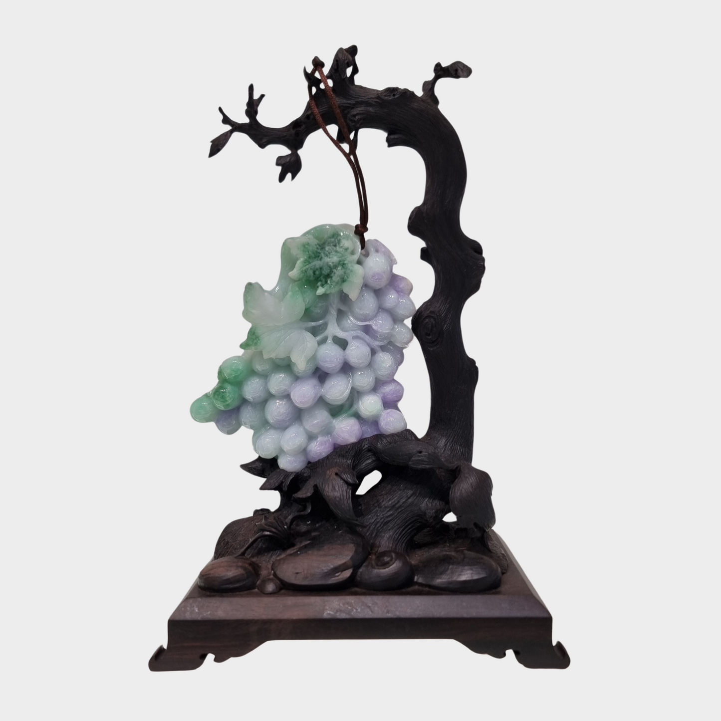 "A Bunch of Grapes" Jadeite Jade Display