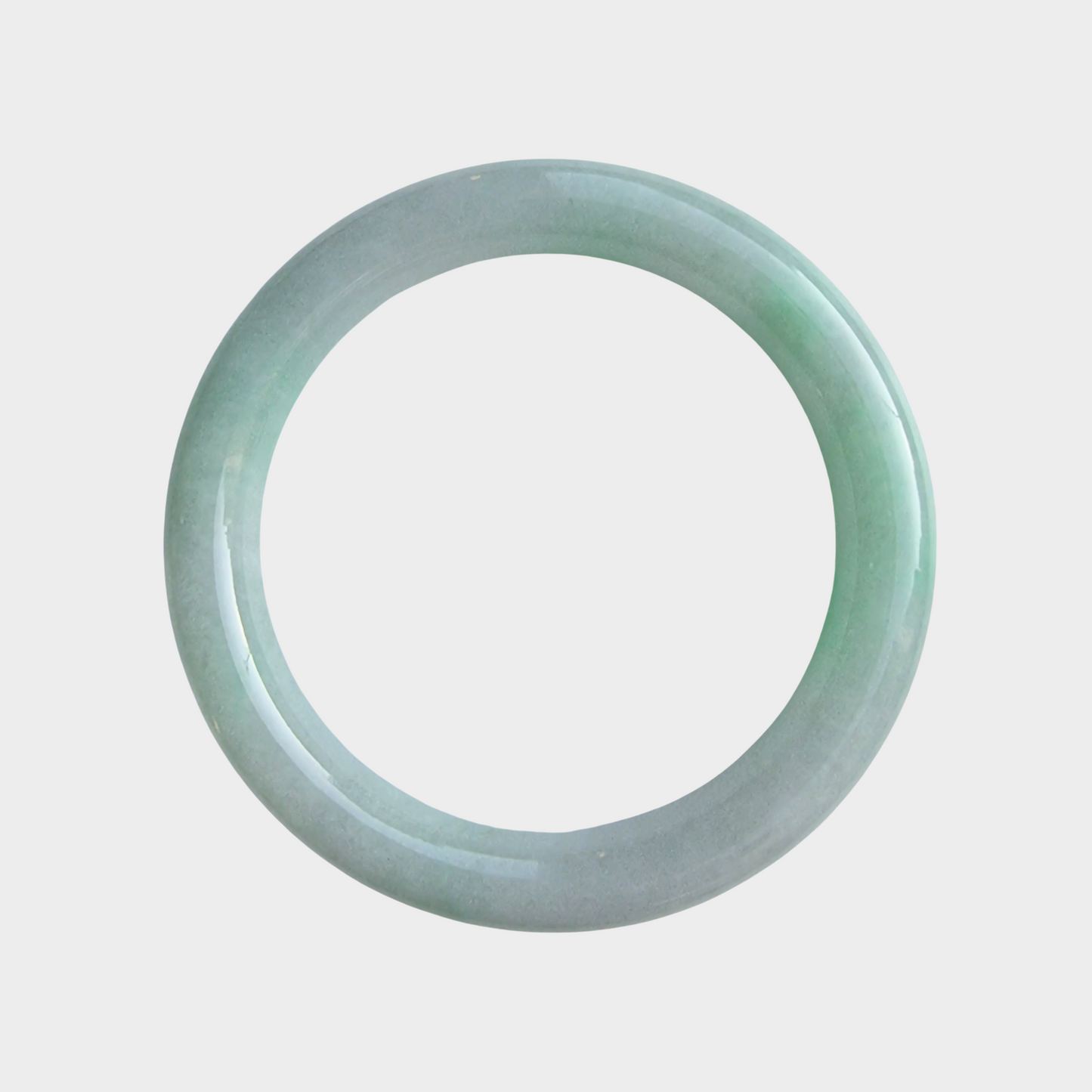 Apple Green Jadeite Jade Bangle - 57mm Round