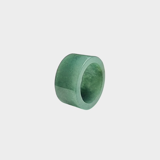 Green Jadeite Jade Abacus Ring