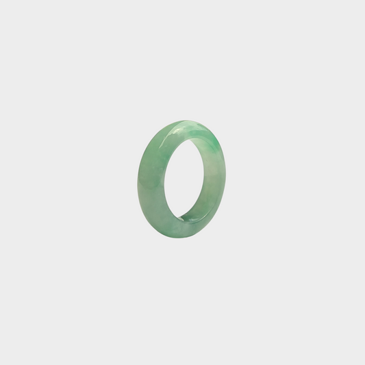 Apple Green Jadeite Jade Abacus Ring