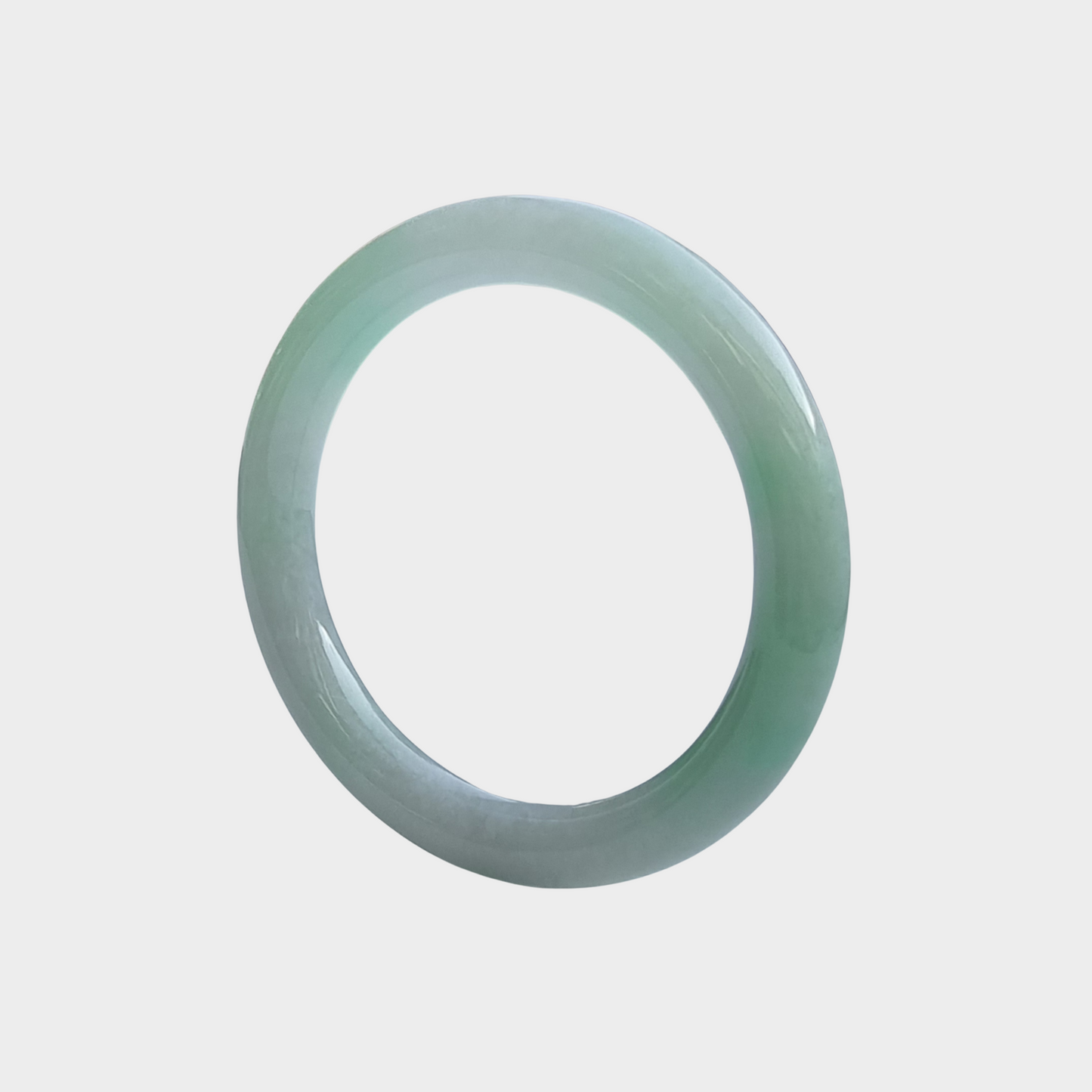 Apple Green Jadeite Jade Bangle - 57mm Round