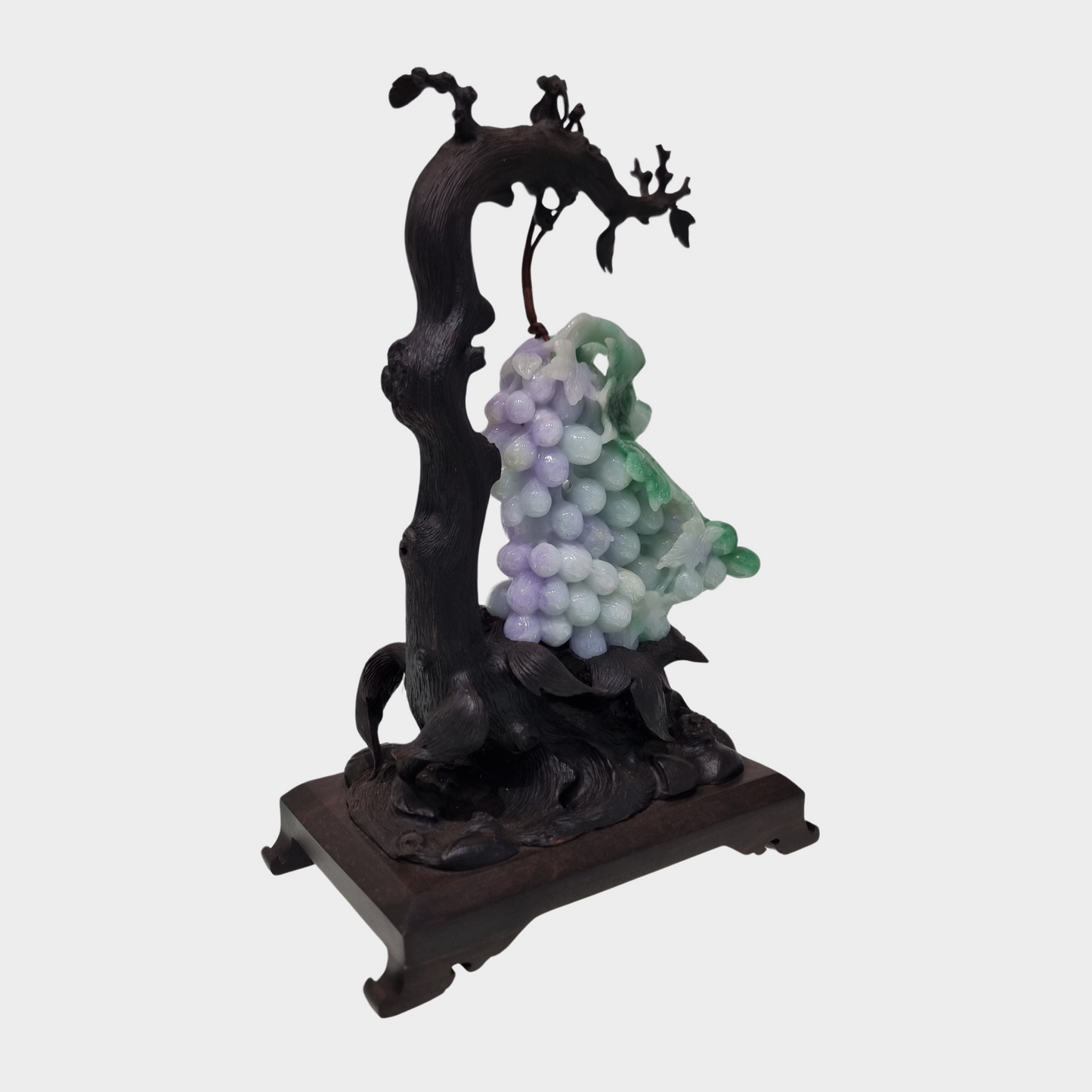 "A Bunch of Grapes" Jadeite Jade Display