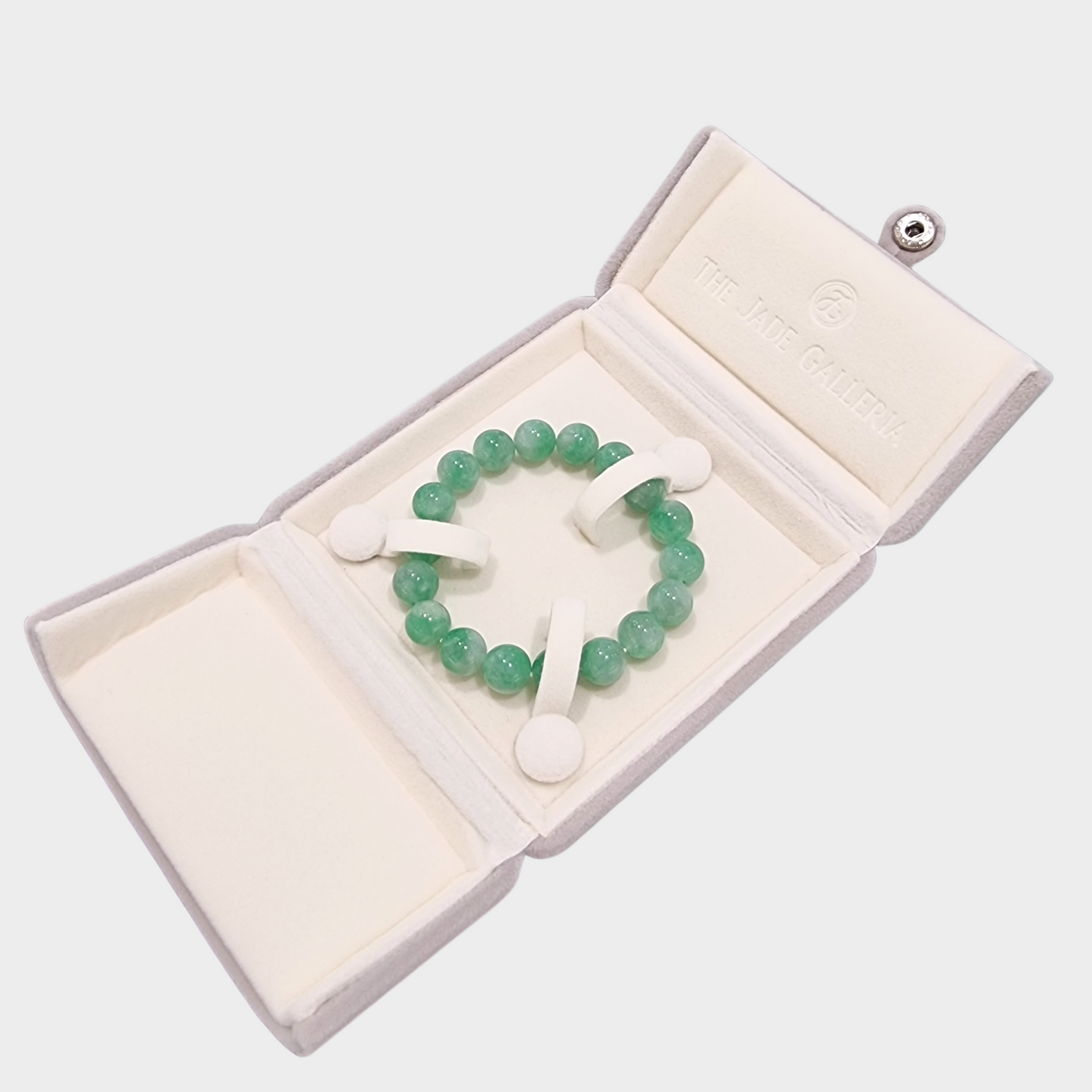 Green Jadeite Jade Beads Bracelet