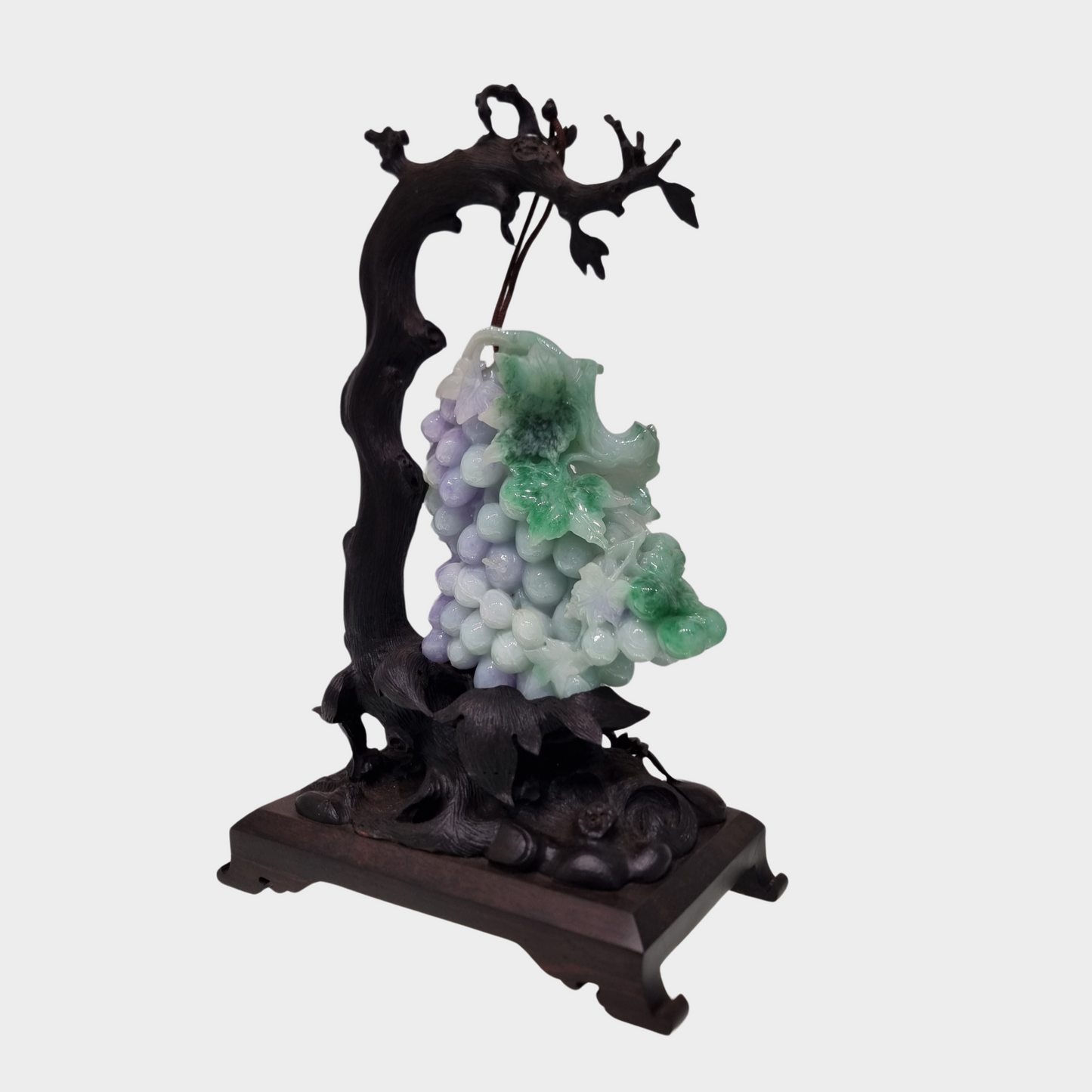 "A Bunch of Grapes" Jadeite Jade Display