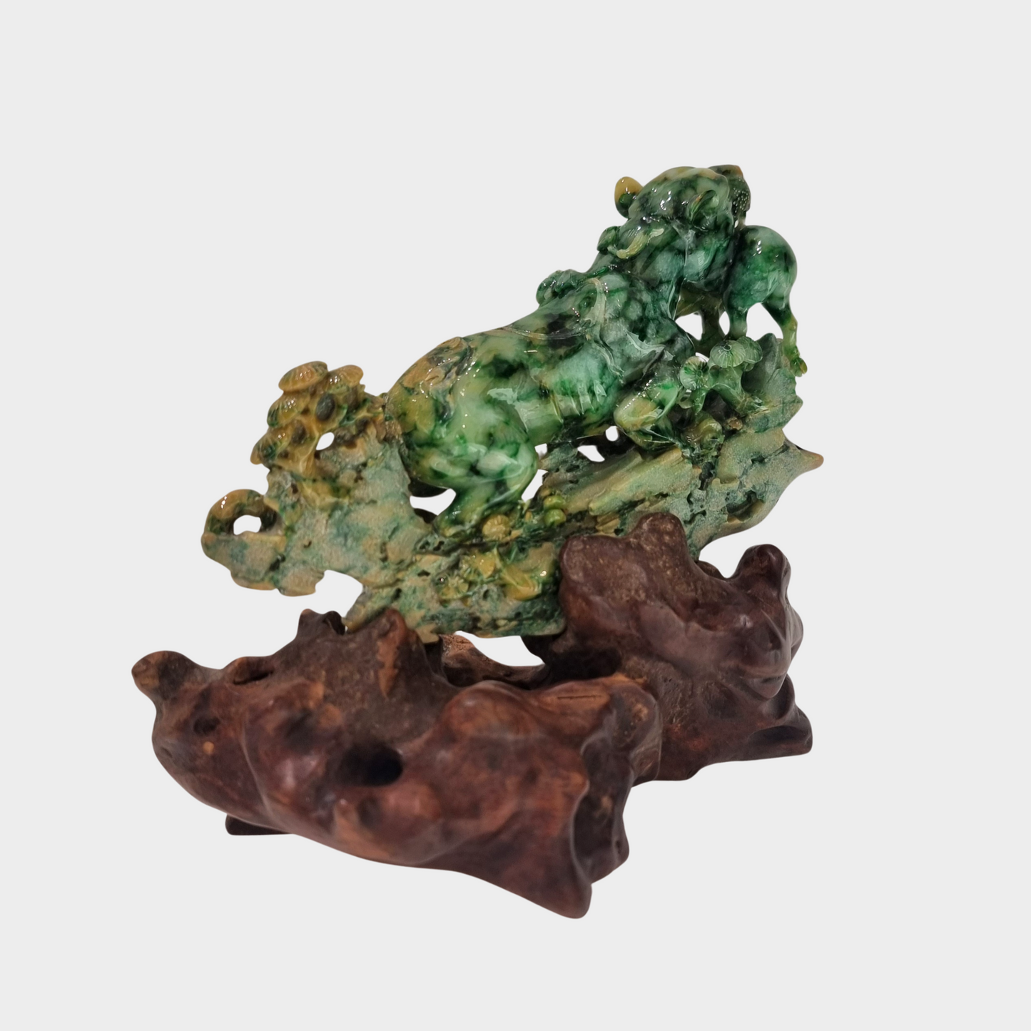 "The Magnificent Leopard" Jadeite Jade Display